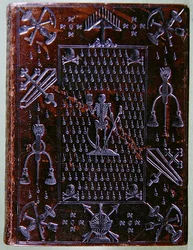 Davids Psalter, på vej til et medlem af Compagnie des Confreres de la Mort