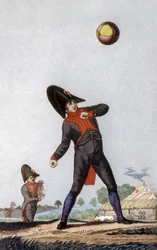 Elev fra Napoleon Secondary School i Paris, ca. 1810 (farvegravering)