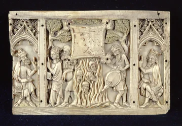 Relief af scener fra den hellige Katarina af Alexandrias liv, ca. 1370-80