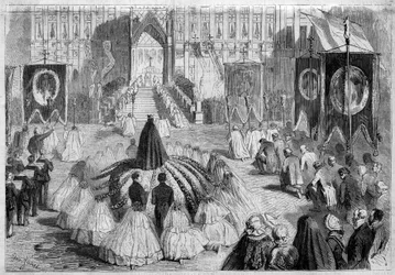Religiøs ceremoni under Bruxelles-messen (Belgien)