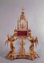 Relikvieskrin af St. Aldegondes slør (guld)