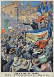 Vinmarkernes oprør i Sydfrankrig i 1907 (print)