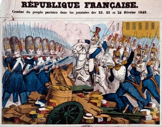 Revolutionen i 1848: det parisiske folks kamp på barrikaderne på dagene den 22., 23. og 24. februar