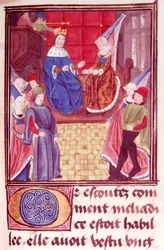 Royal 20 C.II fol.159 Cleriadus og Meliadice, fra 