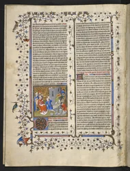 Royal MS 15 D III f.15v Gamle Testamentes scene, 