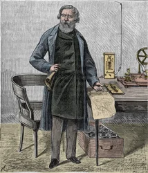 Samuel F B Morse, amerikansk kunstner og opfinderen af morsekoden - Portrait de l