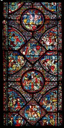 Scener fra Karl den Stores liv (747-814) fra ambulatoriet, ca. 1215-25 (se også 182939)