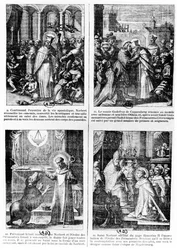 Scener fra livet af Saint Norbert, grundlæggeren af den præmonstratensiske orden af kanoner regelmæssige