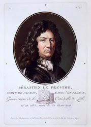 Sebastien le Prestre, Comte de Vauban, fra Portraits of Great Men, Illustrious Women, and Memorable Subjects of France, udgivet 1787-92