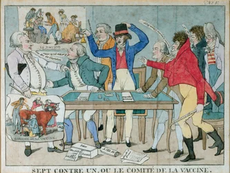 Syv mod én, eller Vaccineudvalget, ca. 1800