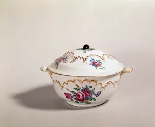 Suppeskål, lavet i Tournai, 1775-80 (porcelæn)