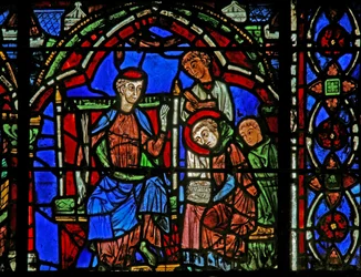 St Cheron-vindue: lærer at læse (w15)