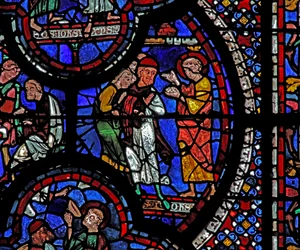 St John-vindue: han reparerer ødelagte ædelstene (w48)