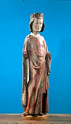 St. Louis (1215-70) (polykromt træ)