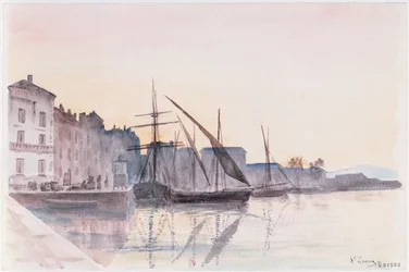 St. Tropez (akvarel på papir)