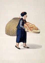 Gadesælger, osmannisk periode, tredje kvartal af 1700-tallet (wc på papir)