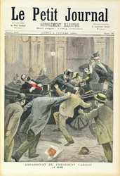 Mordet på præsident Carnot, fra «Le Petit Journal», 2. juli 1894