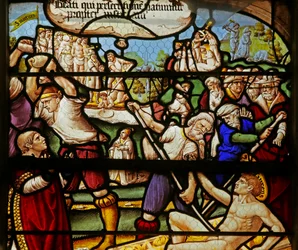 Saligprisningerne: Salige er de, der lider forfølgelse for retfærdighedens skyld: St. Stephens og St Laurence