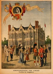 Den britiske pavillon på verdensudstillingen i 1900, Paris, illustration fra Le Petit Journal, supplement illustre, 5. august 1900