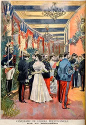 The Centenary of the Ecole Polytechnique: A ball at Trocadero, fra det illustrerede supplement til 