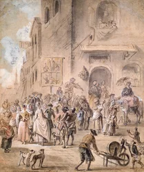 The Charlatan, 1774 (pen & blæk og wc på papir)