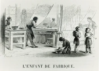 Fabrikkens barn, ca. 1842