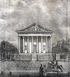 Madeleinekirken - "Alphabet Picturesque des Monumens de Paris" ca. 1840 (kobberstik)