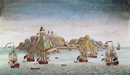 Øen St. Helena, eksilsted for general Napoleon Bonaparte (1769-1821)
