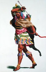 Kongen af Angola, graveret af Pierre Duflos (1742-1816)