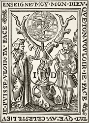 The Marque of Jehan St Denis, Parisien Bookseller, fra Science and Literature in The Middle Ages af Paul Lacroix pub. London 1878