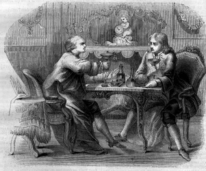 Marquis de Nointel tilbyder en frokost på bandit Cartridge (sagde Louis Dominique Cartridge