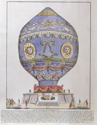Montgolfier Brothers balloneksperiment på Chateau de la Muette, 21. november, 1783