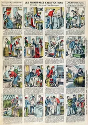 De vigtigste former for ernæringsmæssig forfalskning, c.1883
