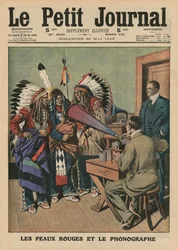 The Redskins and the phonograph, forsideillustration fra 