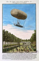 Robert-luftskibet over Saint Cloud, Paris, 15. juli 1784
