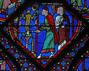 The St James Window: Almogenes (Hermogines) ødelægger idolet (w5)