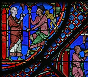 The St James Window: Filetus fortæller Almoniges (Hermoniges) om sin omvendelse (w5)