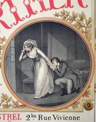 "Den unge Werthers lidelse", detalje på en plakat, der reklamerer for operaen "Werther" af Jules Massenet