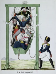 Gyngen, karikatur af Napoleon (1769-1821), ca. 1814