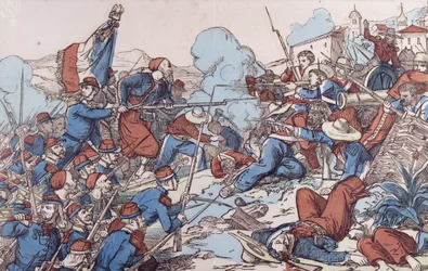 Franskmændenes indtagelse af Puebla, Mexico, 1863