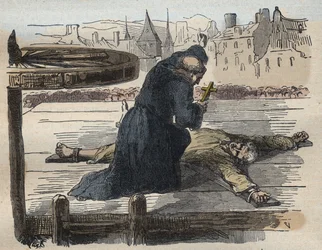 Torturen af Jean Calas, illustration fra Causes célèbres de tous les peuples..., af Armand Fouquier, 1858-67