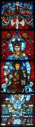 The Virgin and Child: Notre Dame de la Belle Verriere vinduet