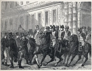 Hæren spredte deputerede under kuppet organiseret af flertallet af direktionen mod royalisterne i Councils of Ancients og Five Cents (Five Cents) den 4. september