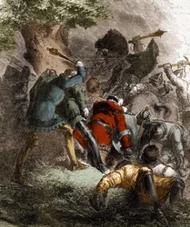 Slaget ved Trento: 30 riddere af Parti de Charles de Blois mod 30 af Parti Montfort (27. marts