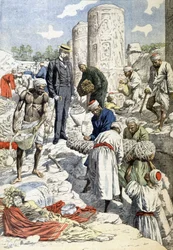 Udgravningerne af hr. Gayet i Antinoé - i "Le Petit Journal" af 10/01/1904 (gravering)