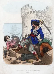 Ridderen af Grammont-piraten i det 17. århundrede.