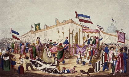 Resterne af overtroen slæbt til konventet, november 1793