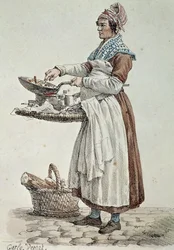 Pølsesælgeren, print, Frankrig