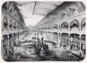 Vandgymnastiksalen på Champs-Elysees i Paris, 1847