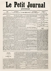Titelside på dagbladet Le Petit Journal, 12. februar 1863 (tryk)